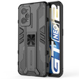 Чехол до Realme GT 2 5G / GT Neo 2 / GT Neo 3T, Military kickstand, чёрный