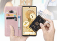 Откидной чехол для Oppo Reno 11F 5G, Mandala, розовый rose gold