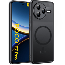 Чохол для Xiaomi Poco F7 Pro, для MagSafe, ERBORD Matt Case, чорний