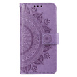 Откидной чехол для Oppo A17, Mandala, фиолетовый