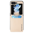 Чохол для Samsung Galaxy Z Flip7 FE / Z Flip6, Card Slot Ring Case, бежевий