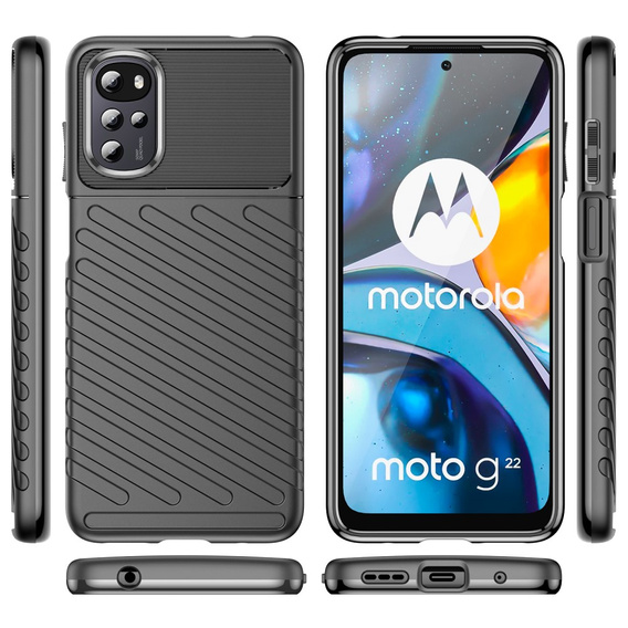 Чехол до Motorola Moto G22, Thunder, чёрный