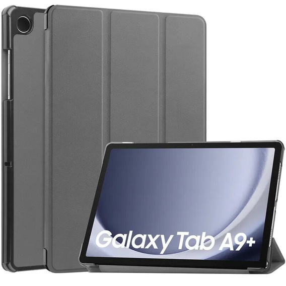 Чехол для Samsung Galaxy Tab A9+, Tri-fold, серый