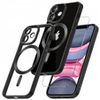 Чехол для iPhone 11, Electro MagSafe, чёрный + стекло для экрана