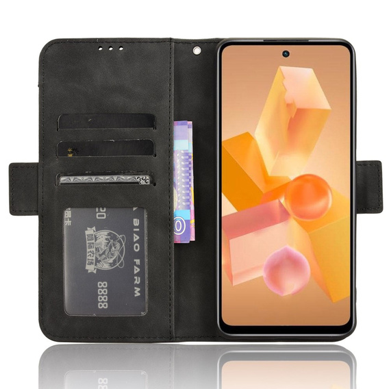 Футляр з клапаном для Infinix Hot 40i, Card Slot, чорний
