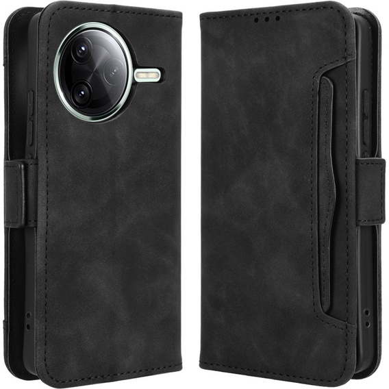 Откидной чехол для Xiaomi Poco F7 Pro, Card Slot, чёрный