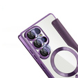 Чохол-книжка для Samsung Galaxy S25 Ultra, RFID Wallet MagSafe CamShield, фіолетовий