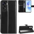 Откидной чехол для Honor 90 Lite 5G, Crazy Horse Wallet, чёрный