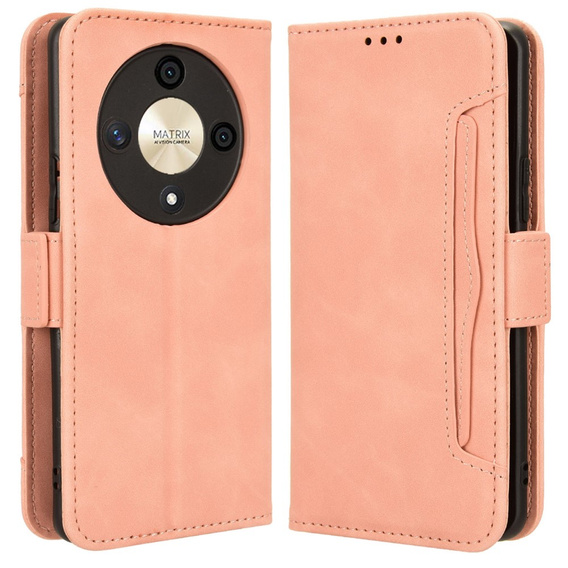 Откидной чехол для Honor Magic 6 Lite 5G, Card Slot, розовый