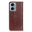 Чохол-фліп для Motorola Moto G04 / G24 / G24 Power, Split Leather, коричневий