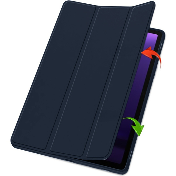 Чехол для Samsung Galaxy Tab S10 FE+ Plus, Smartcase с местом для стилуса, темно-синий