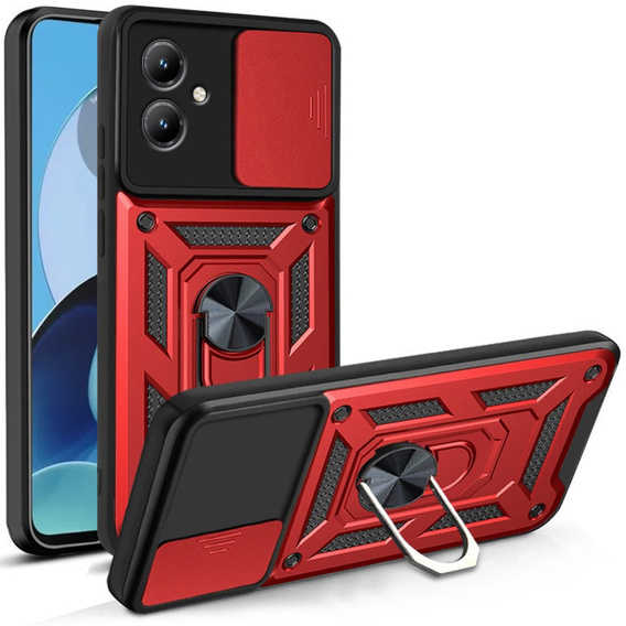 Чохол NOX Camera Slide Motorola Moto G14, CamShield Slide, червоний