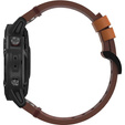 Кожаный ремешок для часов zegarka Garmin Fenix 7X / 6X Pro / 6X - Brown