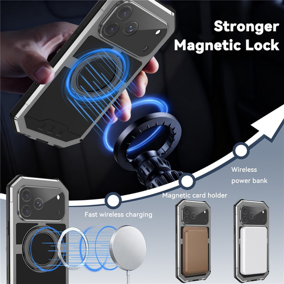 Чехол R-JUST с MagSafe и подставкой для iPhone 17 Pro Max