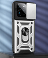 Чохол NOX Camera Slide Realme GT 7 Pro, CamShield Slide, сріблястий