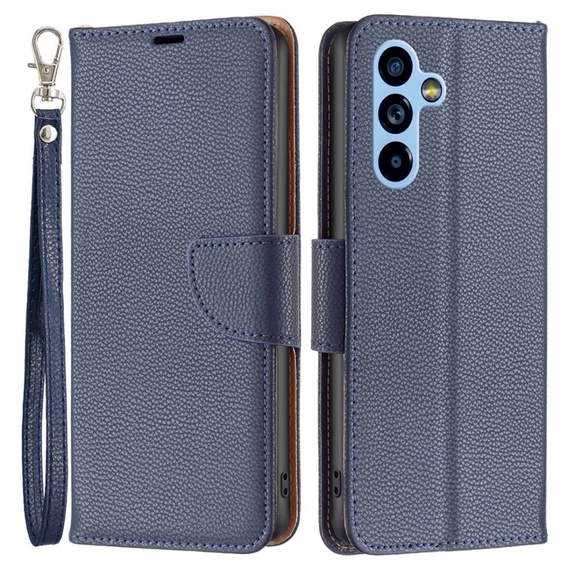 Откидной чехол для Samsung Galaxy A54 5G, Wallet Litchi Magnet, темно-синий