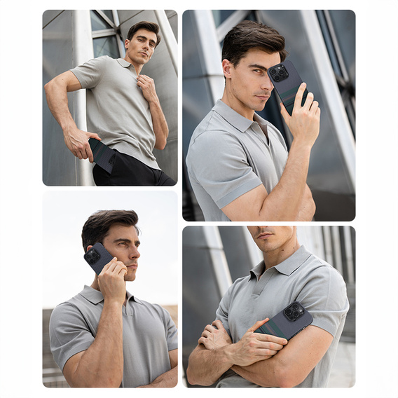 Чехол BENKS Kevlar Magnetic Armor Pro Aurora 600D BC66 для MagSafe для iPhone 16 Pro Max