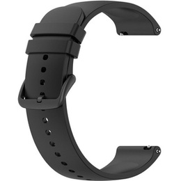 Силиконовый ремешок 20mm, Black/Black Buckle