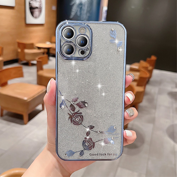 Чохол для iPhone 12 Pro, Glitter Flower, м'яти