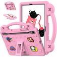 Дитячий чохол для планшета Samsung Galaxy Tab S7/S8/S9, Cute Patterns, з підставкою, рожевий