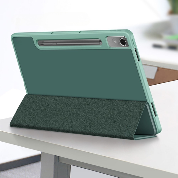 Чехол для Lenovo Tab P12, Smartcase с местом для стилуса, зелёный