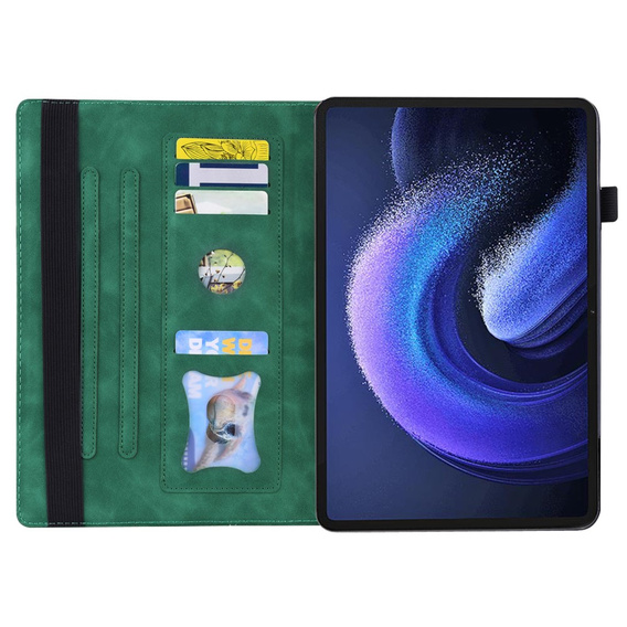 Чохол для Xiaomi Pad 6, Classic, з місцем для стилуса, зелений