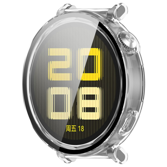 Чохол 2в1 + загартоване скло для Huawei Watch GT 5 Pro 42mm, прозорий