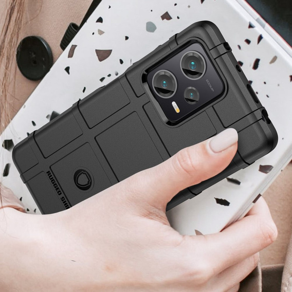 Чoхол до Xiaomi Redmi Note 12 Pro+ 5G, Rugged Shield, чорний