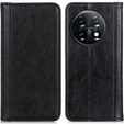Чохол-фліп для OnePlus 11 5G, Split Leather, чорний