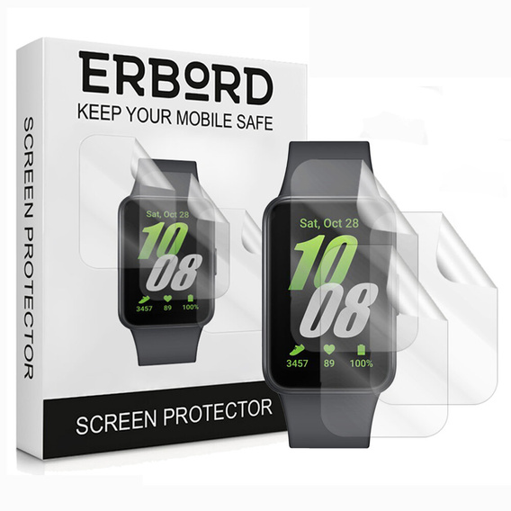 3x ERBORD Гідрогелева фольга для Xiaomi Redmi Smart Band 2