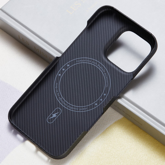 Чохол для iPhone 16 Pro Max, Aramid Fiber Cover, чорний