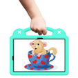 Дитячий чохол для планшета Samsung Galaxy Tab S7/S8/S9, Cute Patterns, з підставкою, зелений