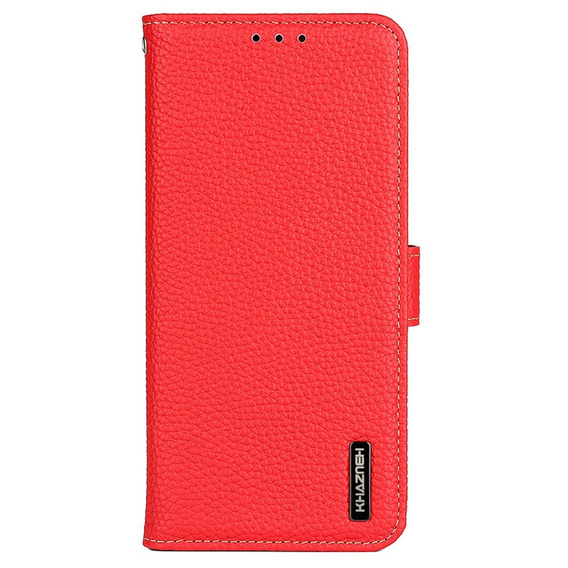 Чехол KHAZNEH RFID для OnePlus 12R, текстура личи, красный