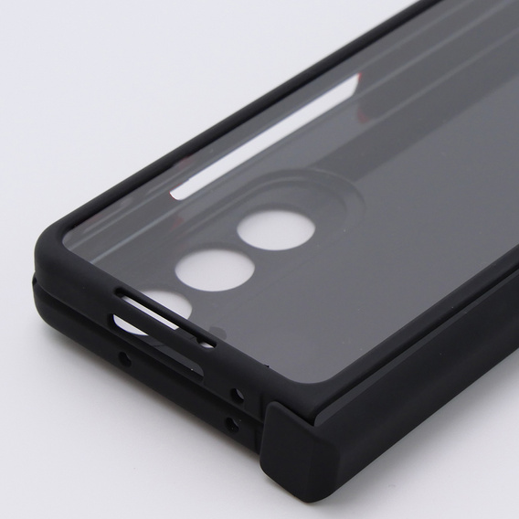 Чехол для Samsung Galaxy Z Fold5 5G, со стеклом, черный