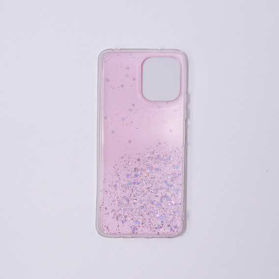 Чехол до Xiaomi Redmi 12, Glittery, розовый