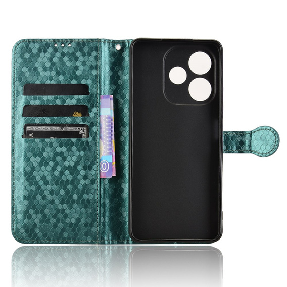 Чохол-фліп для Oppo A5 Pro 5G, Wallet Rhombus, зелений