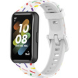 Силиконовый ремешок для Huawei Band 7, White / Colorful