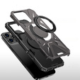 Чехол для iPhone 16 Pro Max, бронированный с подставкой и ручкой-планшетом, серый