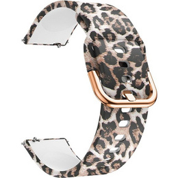 Ремешок Smooth до Samsung Galaxy Watch Active 22mm, Brown Leopard