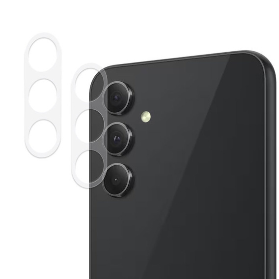2х гартоване скло ERBORD для камери, щоб Samsung Galaxy A34 5G, прозорий