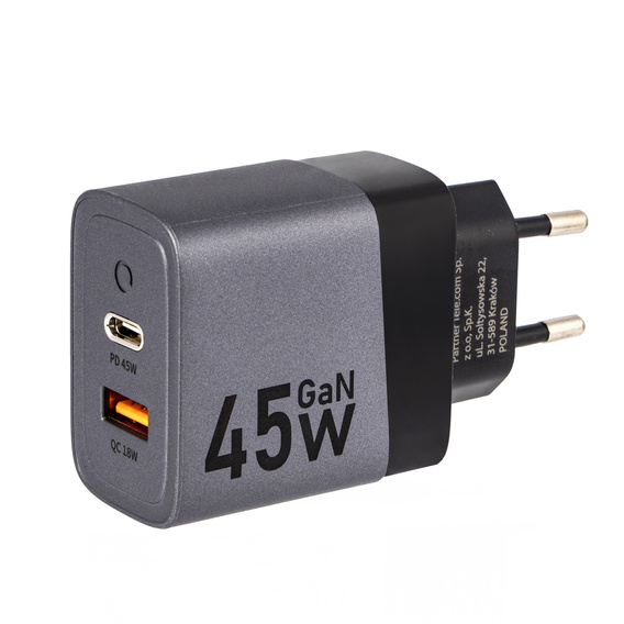 Forcell Зарядное устройство USB-C 3A 45W PD QC 4.0 - White
