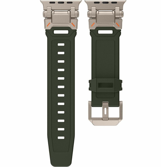 Ремешок ERBORD ProTech для Apple Watch 1/2/3/4/5/6/7/8/9/SE/Ultra/Ultra 2 42/44/45/49MM, зелёная