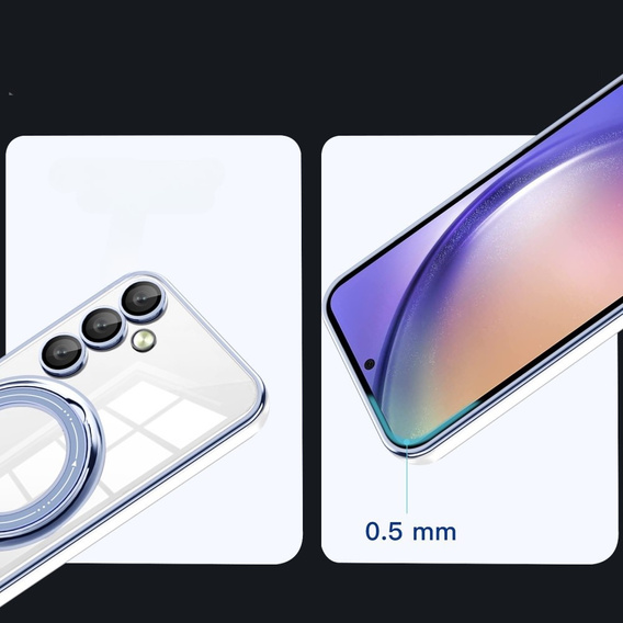Магнитный чехол для Samsung Galaxy S24 FE, для MagSafe, синий