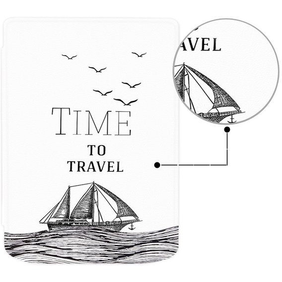 Чохол для PocketBook Verse / Verse Pro, Smartcase, Time to travel