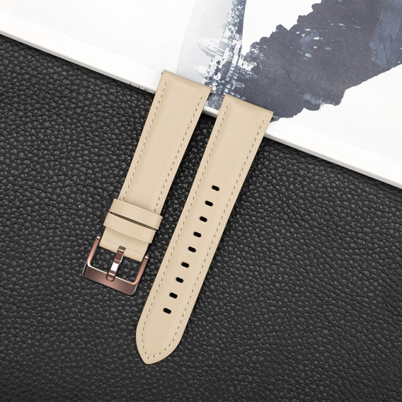 Кожаный ремешок для Samsung Galaxy Watch 42mm - Apricot
