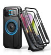 Бронированный чехол для iPhone 13 / iPhone 14, Dexnor CamProtect MagSafe, чёрный (Две рамки)