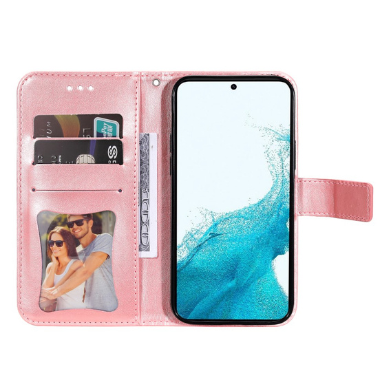 Чохол-книжка для Samsung Galaxy A54 5G, Mandala Flower, рожевий rose gold