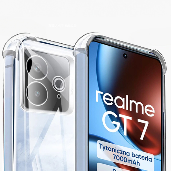 Чехол до Realme GT 7 / 7T, Dropproof, прозрачный