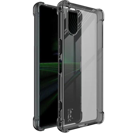Чехол IMAK до Sony Xperia 5 V, Dropproof, прозрачный / черный