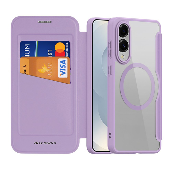 Чoхол Dux Ducis до Samsung Galaxy S25 Edge, Skin X Pro, MagSafe, фіолетовий